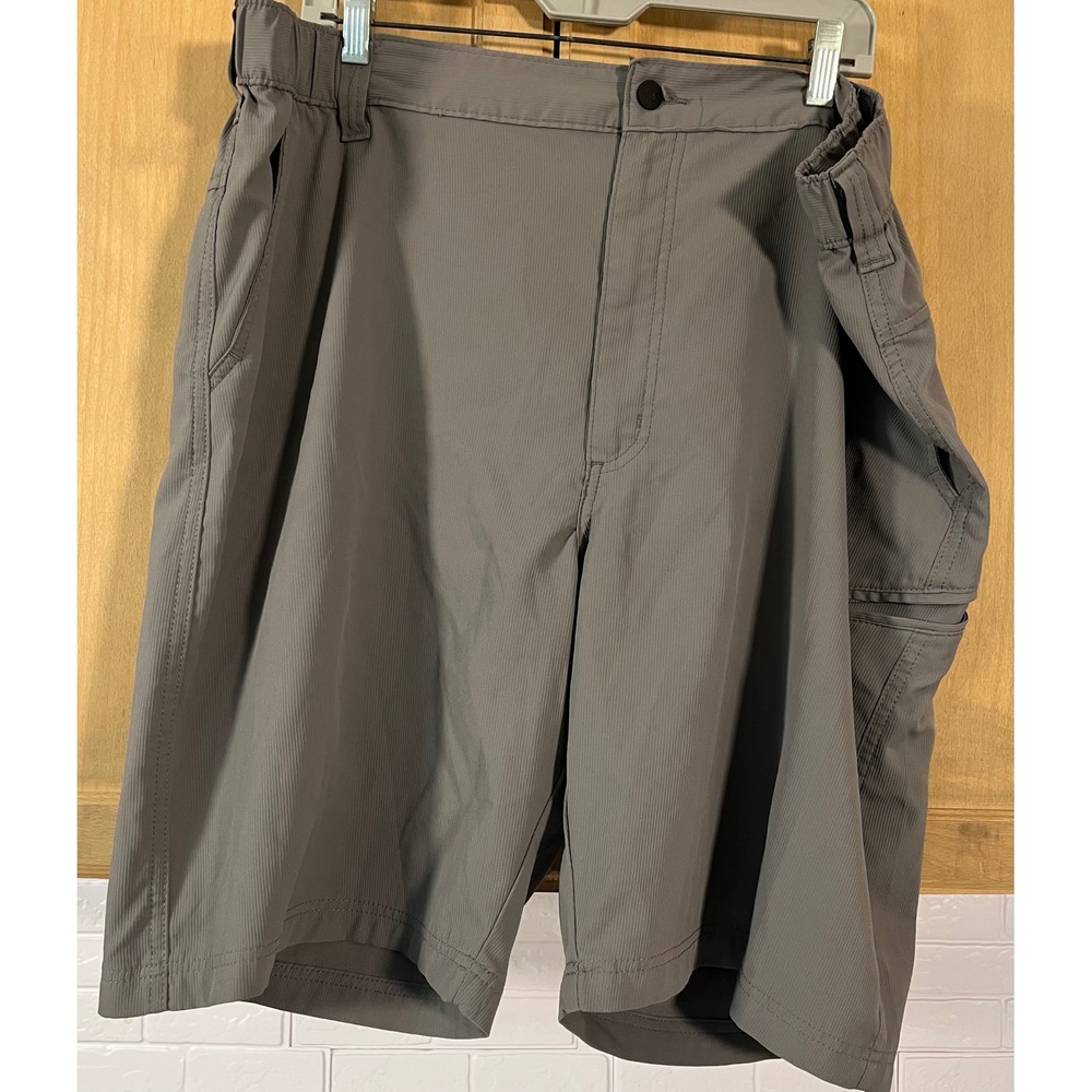Wrangler Hiking Shorts Men's 42 Gray Cargo Fishing Quick Dry‎